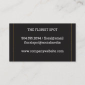 フラワーイラストレーション | 花屋はさみ 名刺 (裏面)