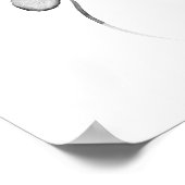 フラワーインクリトグラフプリント ポスター (角)