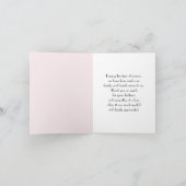 フラワーインブラックフレーム悔やみや弔慰有難う カード (内部)