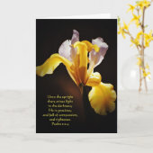 フラワーインライト聖なる書物、 経典思考ノートカード カード (黄色い花)