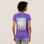 フラワーイースターエッグハロー春 Tシャツ (裏面フル)