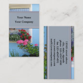 フラワーウィンドウ名刺テンプレート 名刺 (正面/裏面)