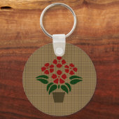 フラワーウィーブのような キーホルダー (正面)