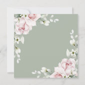 フラワーウェディング | 延期 | 予定変更 招待状 (裏面)