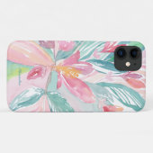 フラワーウォーターカラーアート カスタムフォンケース Case-Mate iPhoneケース (裏面(横))