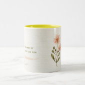 フラワーウォーターカラーキャンバス ツートーンマグカップ (中央)