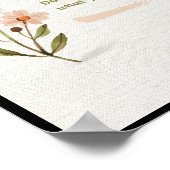 フラワーウォーターカラーキャンバス ポスター (角)