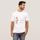 フラワーウォーターカラーキャンバス Tシャツ (正面フル)