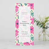 フラワーウォーターカラーパーティー 招待状 (スタンド正面)