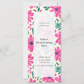 フラワーウォーターカラーパーティー 招待状 (正面)