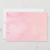 フラワーウォーターカラーブライダルシャワーフォト招待状 招待状 (裏面)