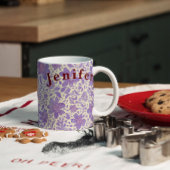 フラワーウォーターカラーベクターホワイトコーヒーマグ マグカップ