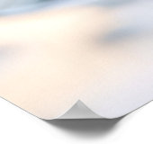 フラワーウォータードロップ自然穏やかな ポスター (角)