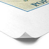 フラワーウォーター色3 ポスター (角)