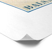 フラワーウォーター色 ポスター (角)