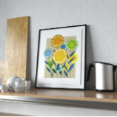 フラワーウォールアートキャンバス キャンバスプリント