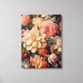 フラワーウォールアート キャンバスプリント (正面)