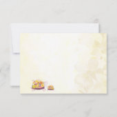 フラワーウミガメ赤ちゃんシャワーありがとう サンキューカード (裏面)