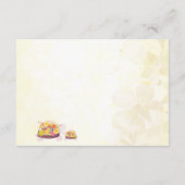 フラワーウミガメ赤ちゃんシャワーありがとう サンキューカード (裏面)