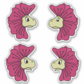 フラワーエクスプレッション顔 シール (正面)