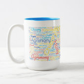 フラワーエッセンスの恋人の完璧な贈り物 ツートーンマグカップ (左)