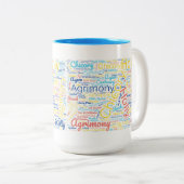 フラワーエッセンスの恋人の完璧な贈り物 ツートーンマグカップ (正面右)