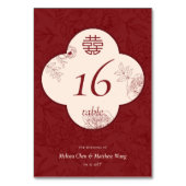 フラワーエレガントダブルXiゲスト名テーブル番号 テーブルナンバー (裏面)