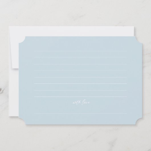 フラワーエレガントティーブライダルブランチアドバイス 招待状 (裏面)