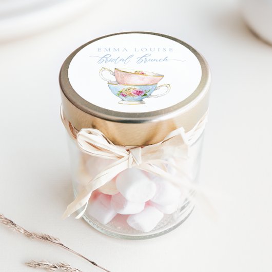 フラワーエレガントティーブライダルブランチ ラウンドシール