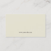 フラワーエレガントフローラレトロスタイリッシュクラシーグループン 名刺 (裏面)