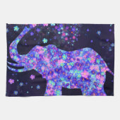 フラワーエレファントキッチンタオル キッチンタオル (横)