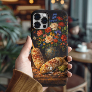 フラワーエローテ静物画 モノグラム iPhone 15 PRO MAXケース