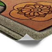 フラワーオブウォーターbyエリザベス・ソンスレル ポスター (角)