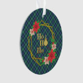 フラワーオブスコットランドオリジナルスコットランドタータンチェック オーナメント (正面)