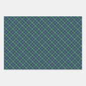 フラワーオブスコットランドスコットランドタータンチェック ラッピングペーパーシート (正面)