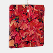 フラワーオブフェイスイザヤポインセチアオーナメント セラミックオーナメント (右)