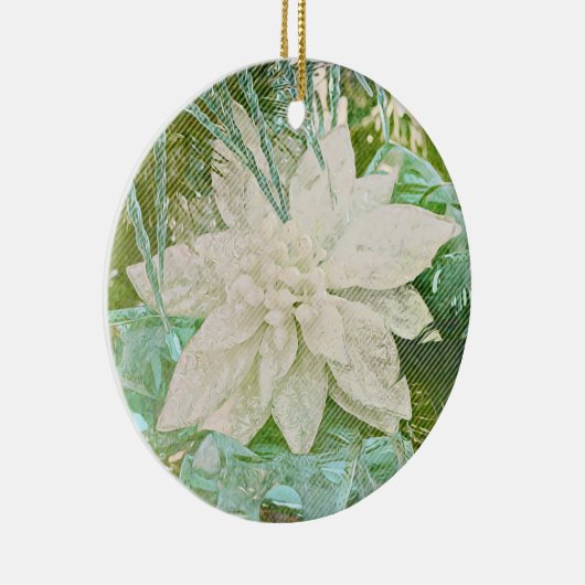 フラワーオブフェイスイザヤポインセチアオーナメント セラミックオーナメント (右)