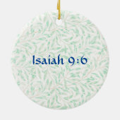 フラワーオブフェイスイザヤポインセチアオーナメント セラミックオーナメント (裏面)