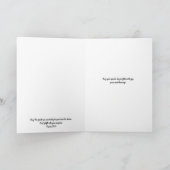 フラワーオブフェイスヒマワリ誕生日カード カード (内部)