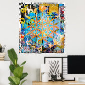 フラワーオブライフのポスター ポスター (ホームオフィス)