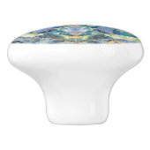 フラワーオブライフイン神聖なジオメトリ大理石オーナメント セラミックノブ (側面)