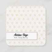 フラワーオブライフデザイン スクエア名刺 (正面)