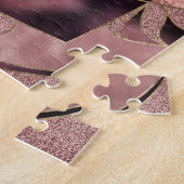 フラワーオブライフバラ金ゴールド ジグソーパズル (側面)