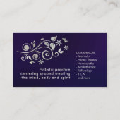 フラワーオブライフパールスワールオーナメント 名刺 (裏面)