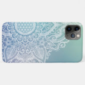 フラワーオブライフマンダラパステルブルー Case-Mate iPhoneケース (裏面(横))