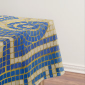 フラワーオブライフモザイクタイルオーナメントN1 テーブルクロス (インサイチュ)