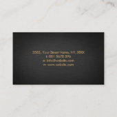 フラワーオブライフラグジュアリーカラフルオーナメント  名刺 (裏面)