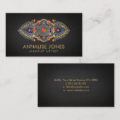 フラワーオブライフラグジュアリーカラフルオーナメント  名刺 (正面/裏面)