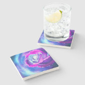 フラワーオブライフ大理石コースター ストーンコースター (横)