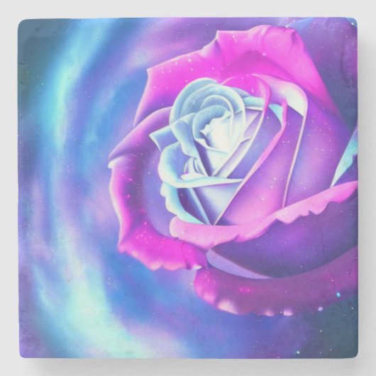 フラワーオブライフ大理石コースター ストーンコースター (正面)